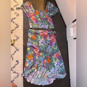 Rachel Roy Flowered Two piece set